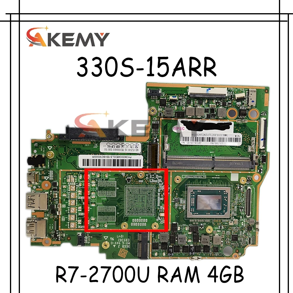 For Lenovo 330S-15ARR notebook motherboard AMD Ryzen 7 2700U RAM 4GB DDR4 tested 100% working New product
For Lenovo 330S-15ARR notebook motherboard AMD Ryzen 7 2700U RAM 4GB DDR4 tested 100% working New product