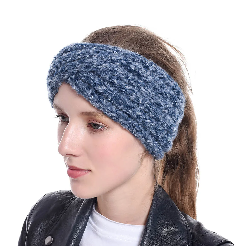 

Winter Knitted Twist Headband For Women Girls Warmer Ear Wool Turban Hairband Headwrap Bandage Hair Accessories Hairband Bandeau