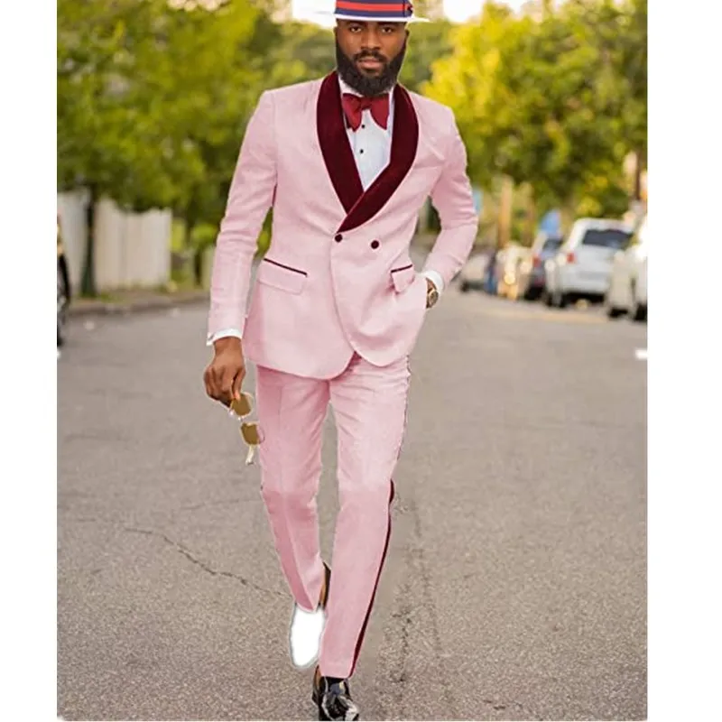 Mens Suit 2 Pieces Fashion Wedding Party Tuxedos Jacket Printed Velvet Solid Color Shawl Lapel(Blazer+Pants)
Mens Suit 2 Pieces Fashion Wedding Party Tuxedos Jacket Printed Velvet Solid Color Shawl Lapel(Blazer+Pants)