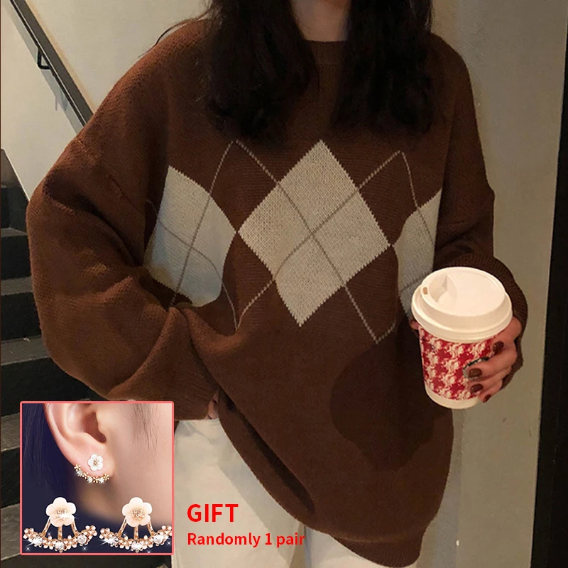 Knitted Sweater Women Oversize Sweaters Korean Pullovers Ladies Autumn Winter Warm Loose Tops Sweaters Female Casual Jumper
Knitted Sweater Women Oversize Sweaters Korean Pullovers Ladies Autumn Winter Warm Loose Tops Sweaters Female Casual Jumper