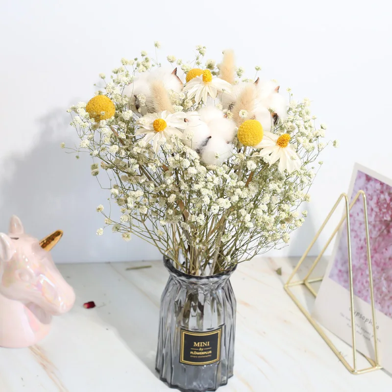 1 Bunch Natural Dried Flower Gypsophila Bouquet DIY Home Wedding Party Decor Festival Ceremony Flores Preservadas Rose Eternelle 
1 Bunch Natural Dried Flower Gypsophila Bouquet DIY Home Wedding Party Decor Festival Ceremony Flores Preservadas Rose Eternelle