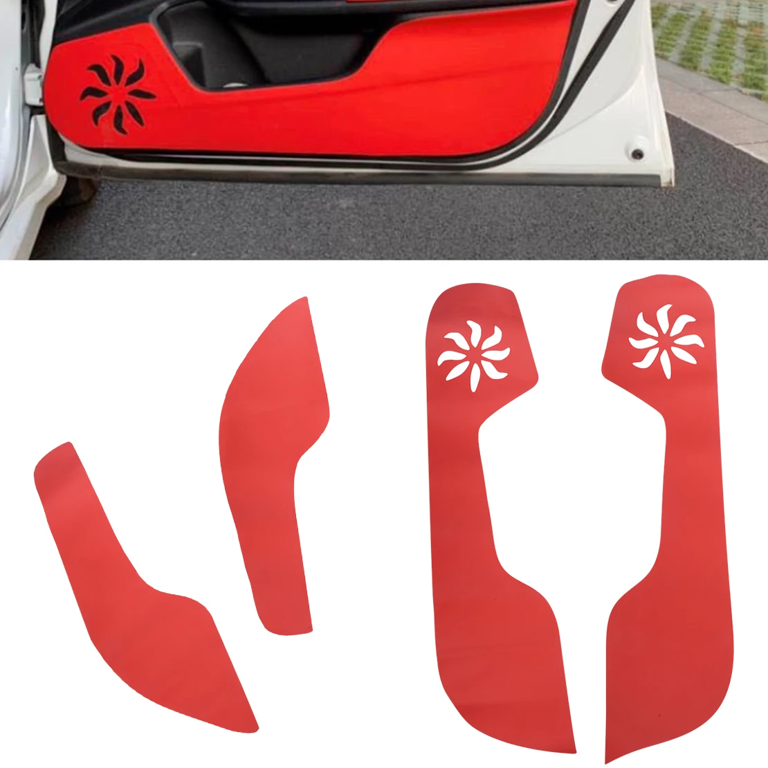 Красная Автомобильная Противоударная накладка на дверь, декоративная пленка, наклейка из искусственной кожи для Honda Civic 10, 2020, 2019, 2018, 2017, 2016
Красная Автомобильная Противоударная накладка на дверь, декоративная пленка, наклейка из искусственной кожи для Honda Civic 10, 2020, 2019, 2018, 2017, 2016