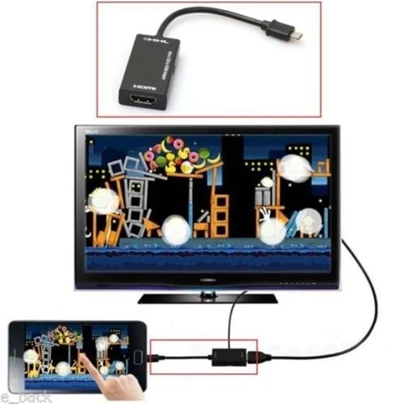 Mini Micro USB 2.0 MHL To HDMI Cable HD 1080P Adapter For Samsung Galaxy Note 2 Micro USB to HDMI Adapter
Mini Micro USB 2.0 MHL To HDMI Cable HD 1080P Adapter For Samsung Galaxy Note 2 Micro USB to HDMI Adapter