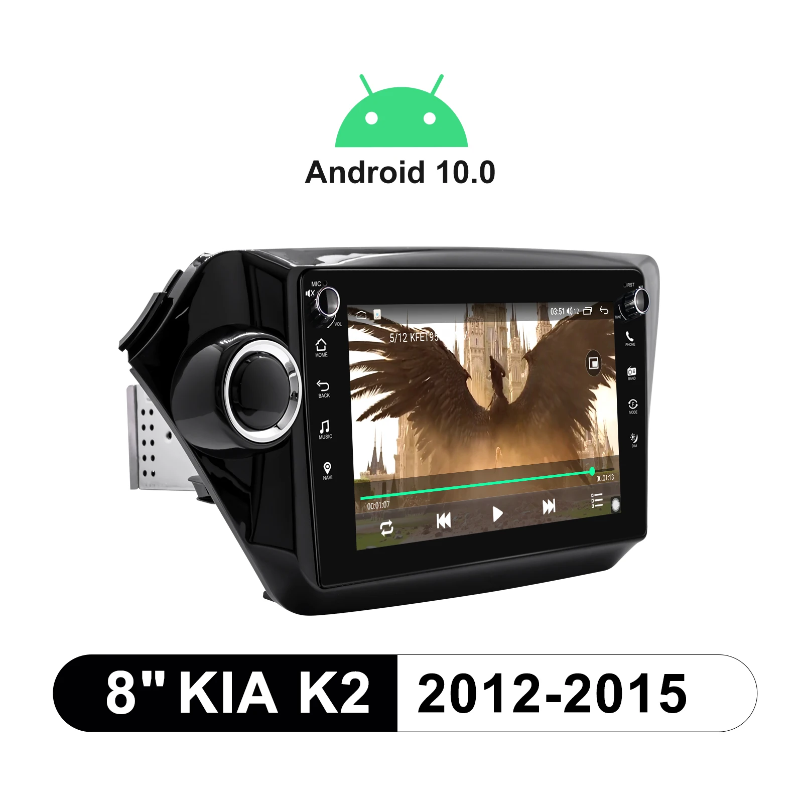 Android 10.0 Octa Core 1280*720 8 Inch Head Unit Car Multimedia Player Bluetooth 5.1 With GPS Naviagtion For Kia K2 2012-2015
Android 10.0 Octa Core 1280*720 8 Inch Head Unit Car Multimedia Player Bluetooth 5.1 With GPS Naviagtion For Kia K2 2012-2015