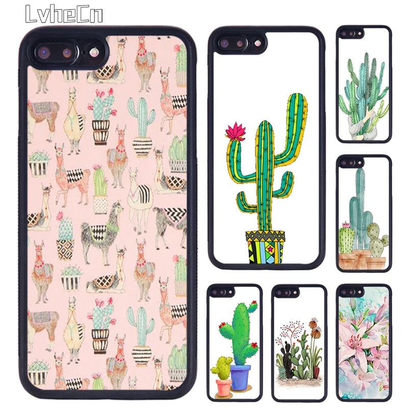 LvheCn растения кактус банан lamas чехол для телефона iPhone 5 6 S 7 8 Plus 11 12 Pro X XR XS Max Samsung galaxy