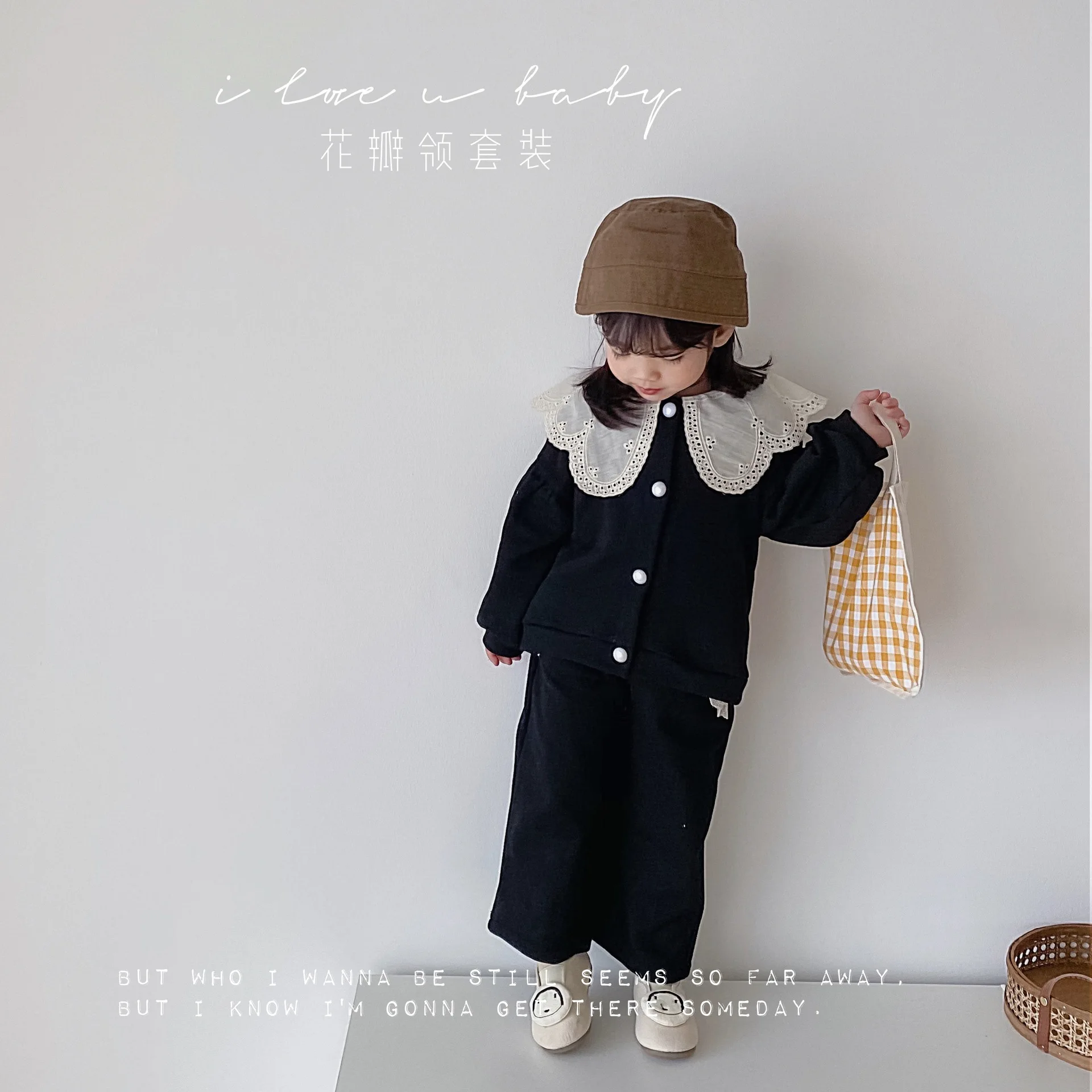 2021 Spring Girls Lace Lapel Cardigan Coat Wide Leg Pants Two Piece Sets Children Clothes
2021 Spring Girls Lace Lapel Cardigan Coat Wide Leg Pants Two Piece Sets Children Clothes