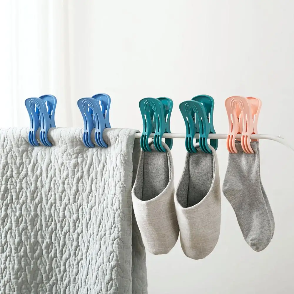 4PCS Large Windproof Clothes Clip Plastic Beach Towel Pegs Clothespin Clips Quilt Clothes Pegs Drying Racks
4PCS Large Windproof Clothes Clip Plastic Beach Towel Pegs Clothespin Clips Quilt Clothes Pegs Drying Racks