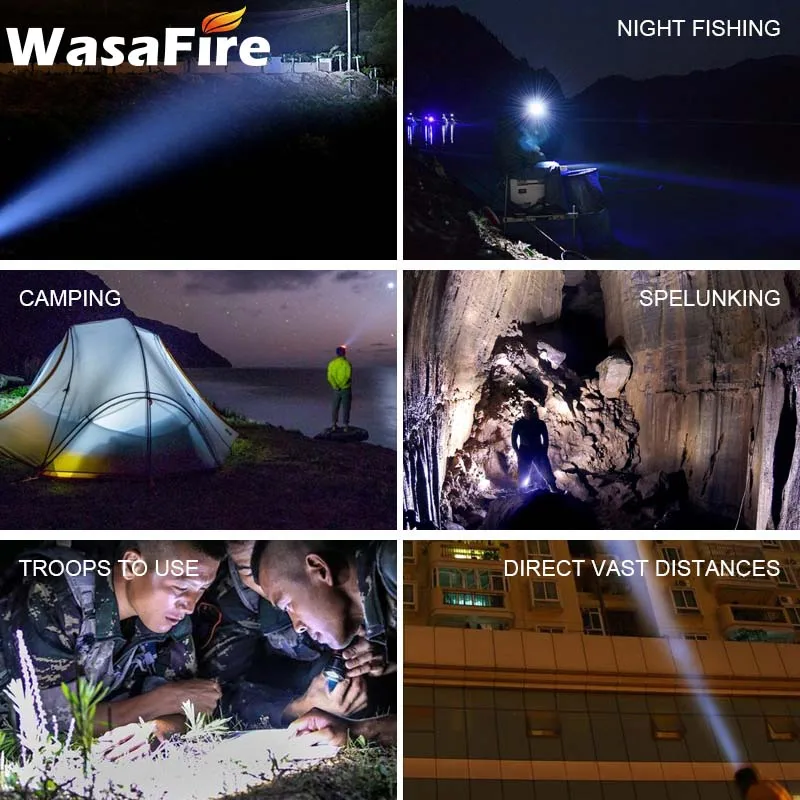 Super Bright 3800 Lumen XHP50 LED Flashlight Waterproof 18650 Tactical Lanterna Adjustable Focus Zoom 5 Modes Torch for Camping
Super Bright 3800 Lumen XHP50 LED Flashlight Waterproof 18650 Tactical Lanterna Adjustable Focus Zoom 5 Modes Torch for Camping