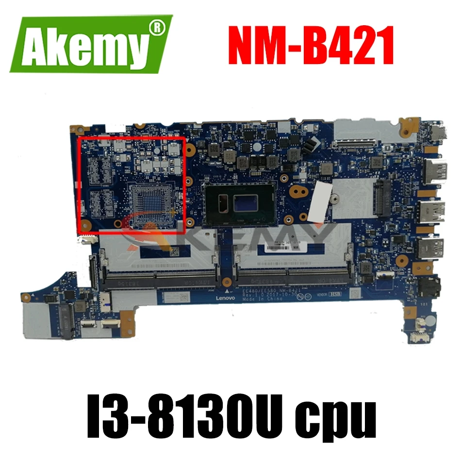 EE480/EE580 NM-B421 для Lenovo ThinkPad E480 E580 материнская плата портативного компьютера с I3-8130U DDR4 интегрированная материнская плата 100% полностью протестир...
EE480/EE580 NM-B421 для Lenovo ThinkPad E480 E580 материнская плата портативного компьютера с I3-8130U DDR4 интегрированная материнская плата 100% полностью протестир...