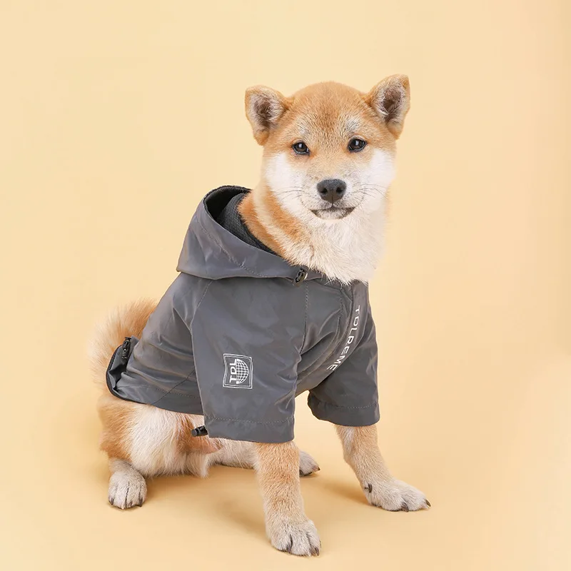 new pet outdoor jacket night reflective small and medium-sized dog rainproof clothes costume
new pet outdoor jacket night reflective small and medium-sized dog rainproof clothes costume