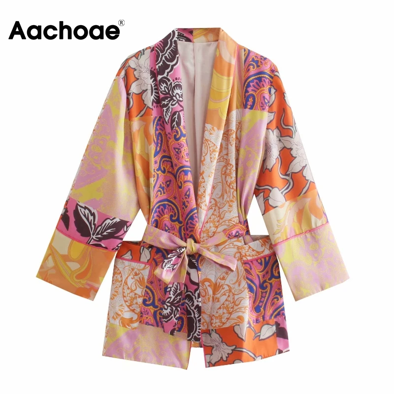 Aachoae Vintage Floral Printed Kimono Blouses Shirts With Slash Women Long Sleeve Pockets Shirts Female Casual Loose Blouses
Aachoae Vintage Floral Printed Kimono Blouses Shirts With Slash Women Long Sleeve Pockets Shirts Female Casual Loose Blouses
