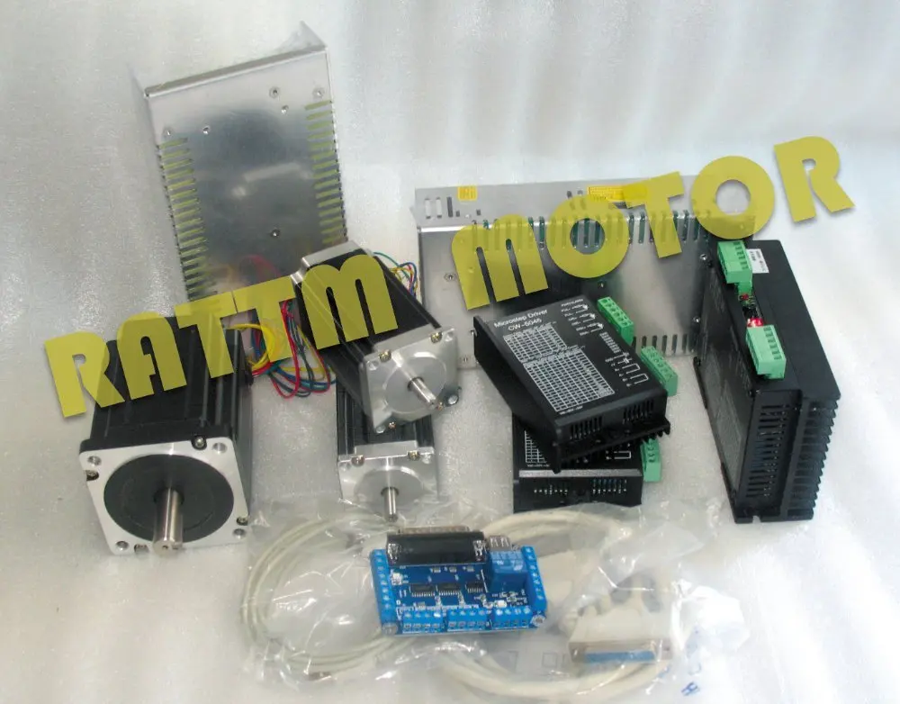 3 оси NEMA23/34 425oz-in / 1230oz-in двойной вал шаговый двигатель и CW5045 /CW8060 драйвер 4.5A / 6A 50V/80V/DC набор контроллеров CNC
3 оси NEMA23/34 425oz-in / 1230oz-in двойной вал шаговый двигатель и CW5045 /CW8060 драйвер 4.5A / 6A 50V/80V/DC набор контроллеров CNC