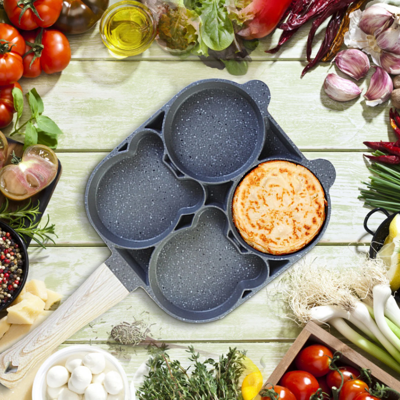 round and bear 4 Hole Frying Pot Thickened Omelet Pan Non-stick Egg Pancake Steak Pan Cooking Egg Ham Pans Breakfast Maker
round and bear 4 Hole Frying Pot Thickened Omelet Pan Non-stick Egg Pancake Steak Pan Cooking Egg Ham Pans Breakfast Maker