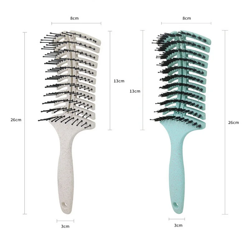 Hair Brush Scalp Massage Comb Hairbrush Bristle&Nylon Women Wet Curly Detangle Hair Brush for Salon Hairdressing Styling Tools
Hair Brush Scalp Massage Comb Hairbrush Bristle&Nylon Women Wet Curly Detangle Hair Brush for Salon Hairdressing Styling Tools
