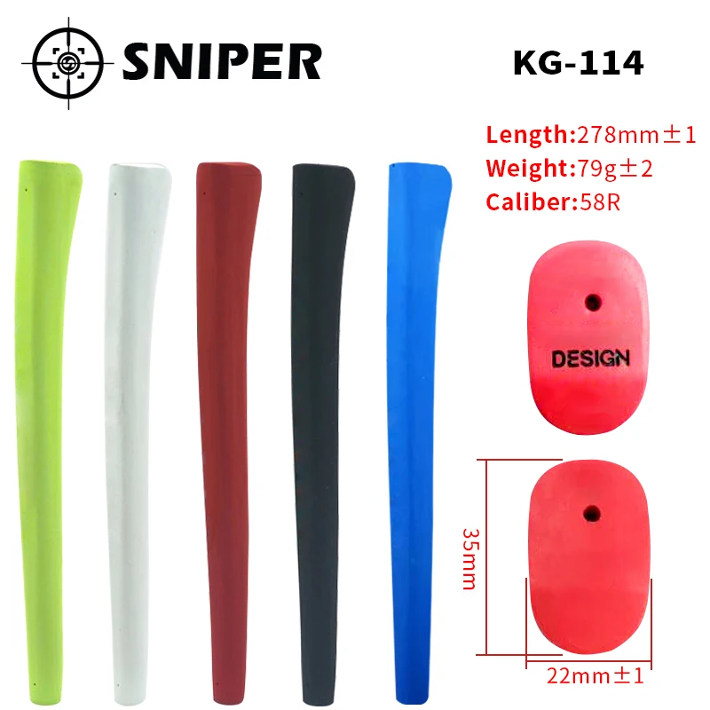 Гольф клюшки grip rubber пистолет контур 6 цветов на выбор сцепление для клуба 1