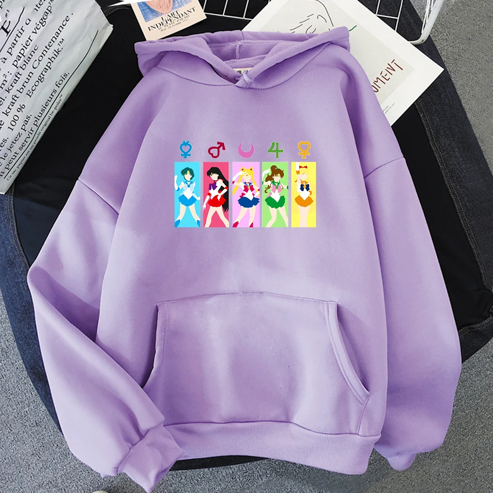 Sailor Moon Hoodie Oversized Kawaii Womens Loose Vintage Sweatshirts Casual O-Neck Spring Autumn Fleece Pullovers Women Clothing
Sailor Moon Hoodie Oversized Kawaii Womens Loose Vintage Sweatshirts Casual O-Neck Spring Autumn Fleece Pullovers Women Clothing