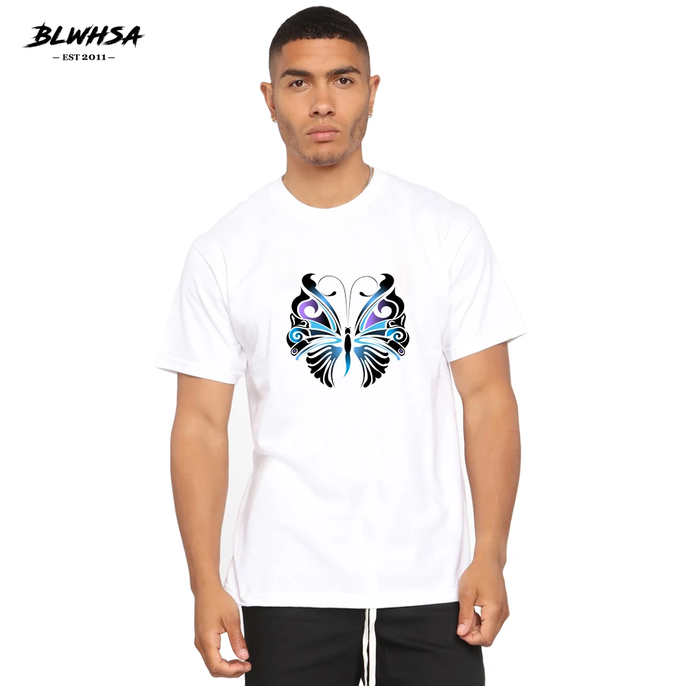 BLWHSA Color Butterfly Printing T Shirt Men Summer Short Sleeve Funny T-shirt Brand Design Color Butterfly Print Plus Size Tees
BLWHSA Color Butterfly Printing T Shirt Men Summer Short Sleeve Funny T-shirt Brand Design Color Butterfly Print Plus Size Tees