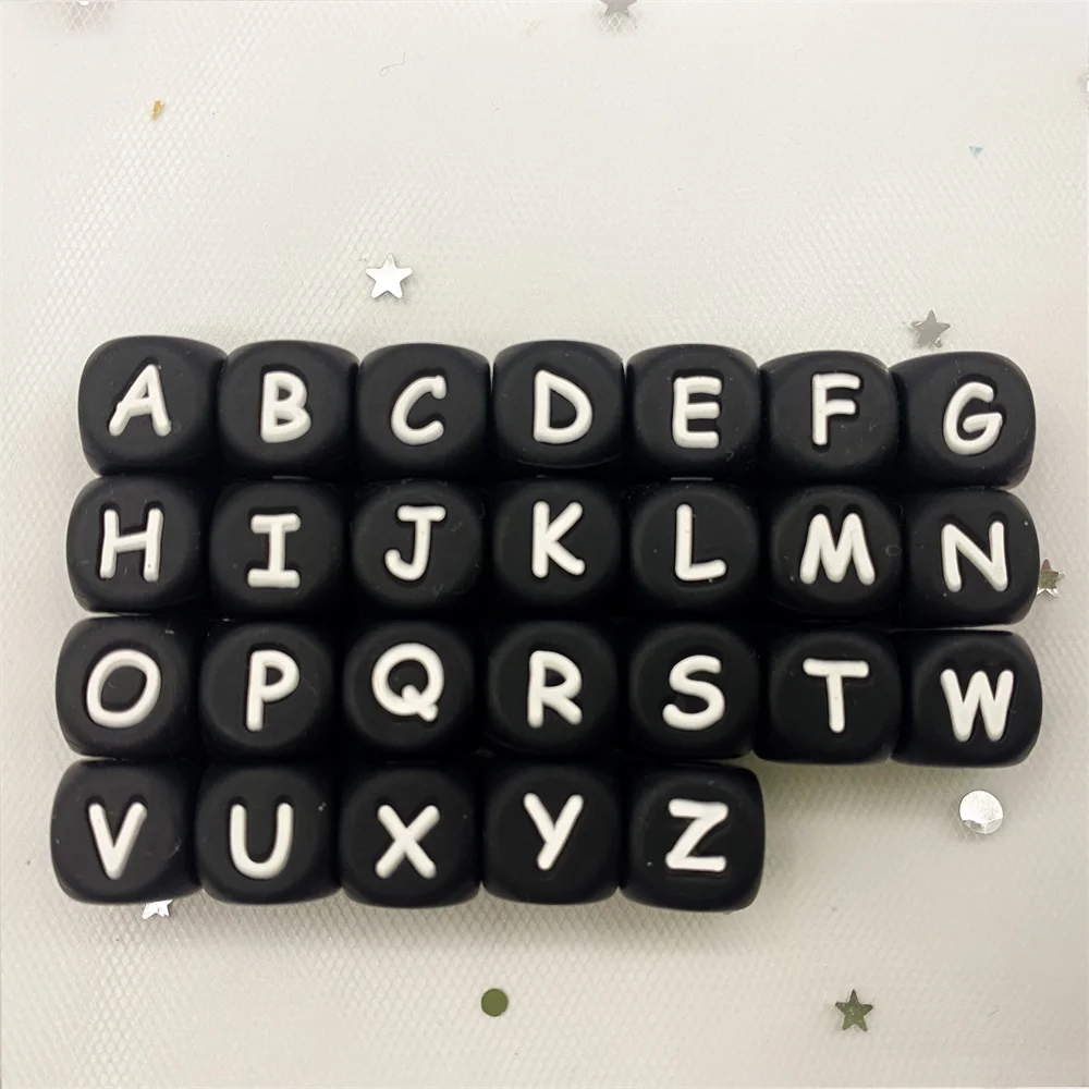 Фото 100 шт. силиконовые бусины в виде букв английского алфавита | Мать и ребенок