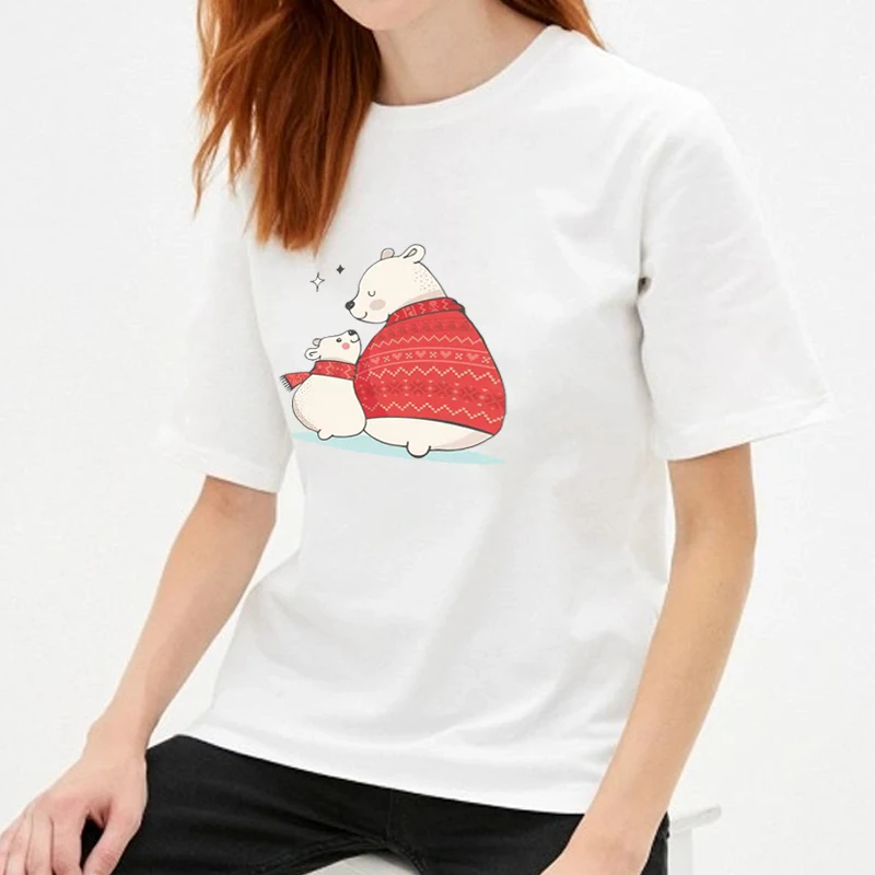 Two Bears Print Parent-child T-shirt Summer New Fashion Casual Cute Tops Harajuku Korean Fashion Campus Style T Shirt Women
Two Bears Print Parent-child T-shirt Summer New Fashion Casual Cute Tops Harajuku Korean Fashion Campus Style T Shirt Women