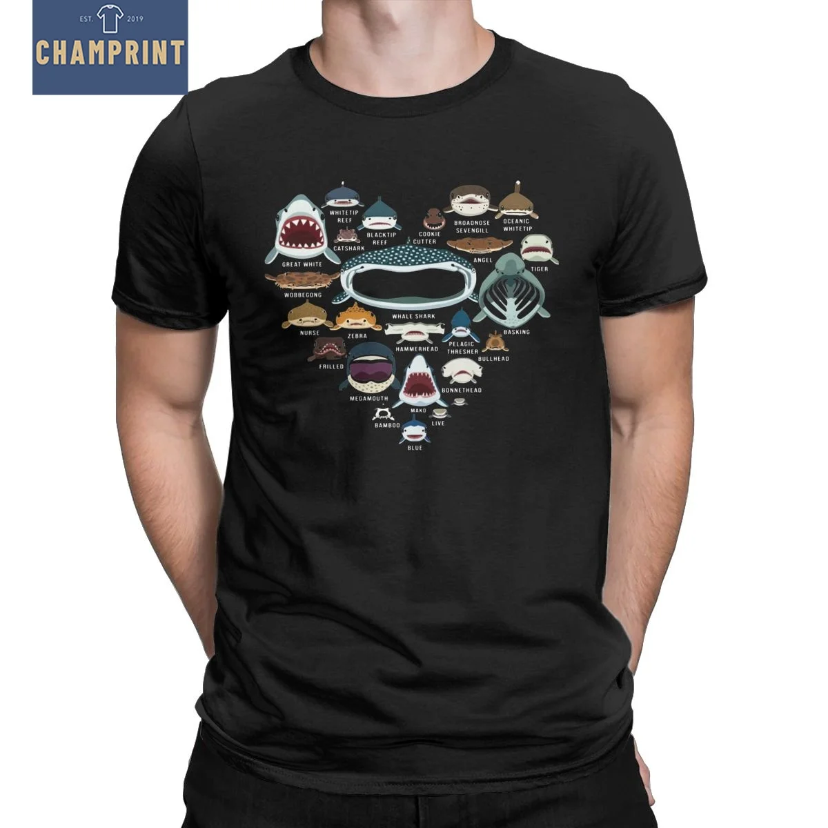 Fashion Heart Love Shark Faces Funny Gifts T-Shirts for Men Pure Cotton T Shirt Short Sleeve Tees 4XL 5XL 6XL Clothes
Fashion Heart Love Shark Faces Funny Gifts T-Shirts for Men Pure Cotton T Shirt Short Sleeve Tees 4XL 5XL 6XL Clothes
