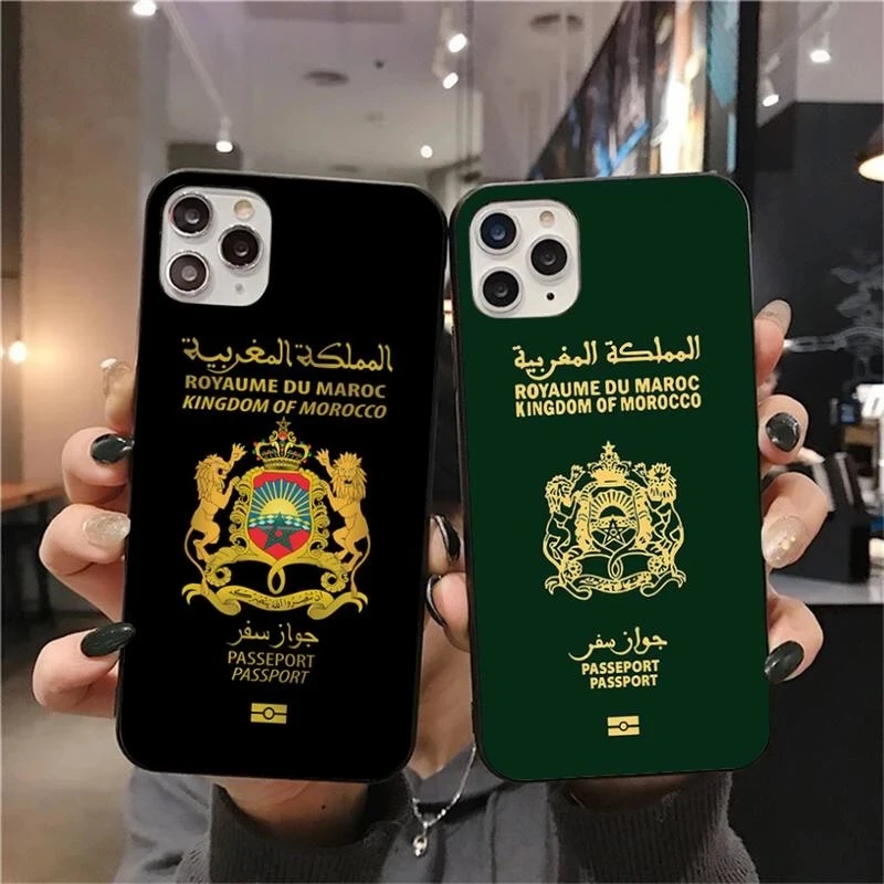 Герб с изображением флага Марокко паспорт Чехол для мобильного телефона iphone 12 11