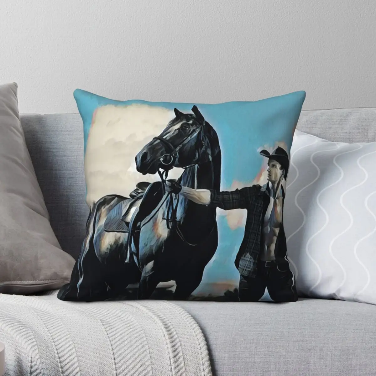 Cowboy And Horse Square Pillowcase Polyester Linen Velvet Pattern Zip Decor Pillow Case Sofa Cushion Cover 45x45
Cowboy And Horse Square Pillowcase Polyester Linen Velvet Pattern Zip Decor Pillow Case Sofa Cushion Cover 45x45