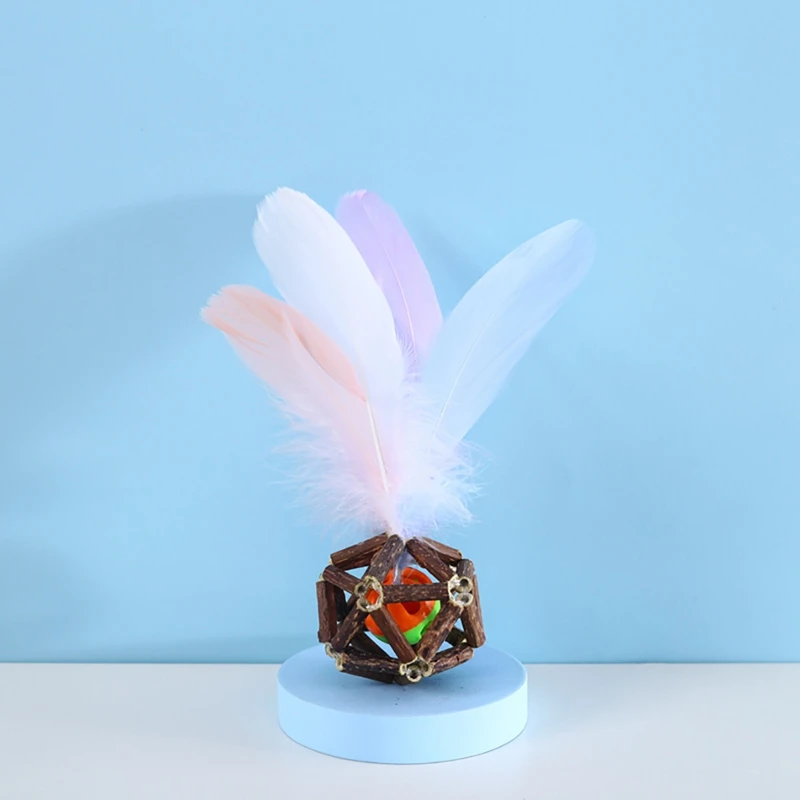 Cat Toy Wood Stick Faux Feather Ball Toy Bite Proof Kitten Chewing Toy Pet Cat Catnip Toy Cat Chase Toy Cat Interactive Toys
Cat Toy Wood Stick Faux Feather Ball Toy Bite Proof Kitten Chewing Toy Pet Cat Catnip Toy Cat Chase Toy Cat Interactive Toys