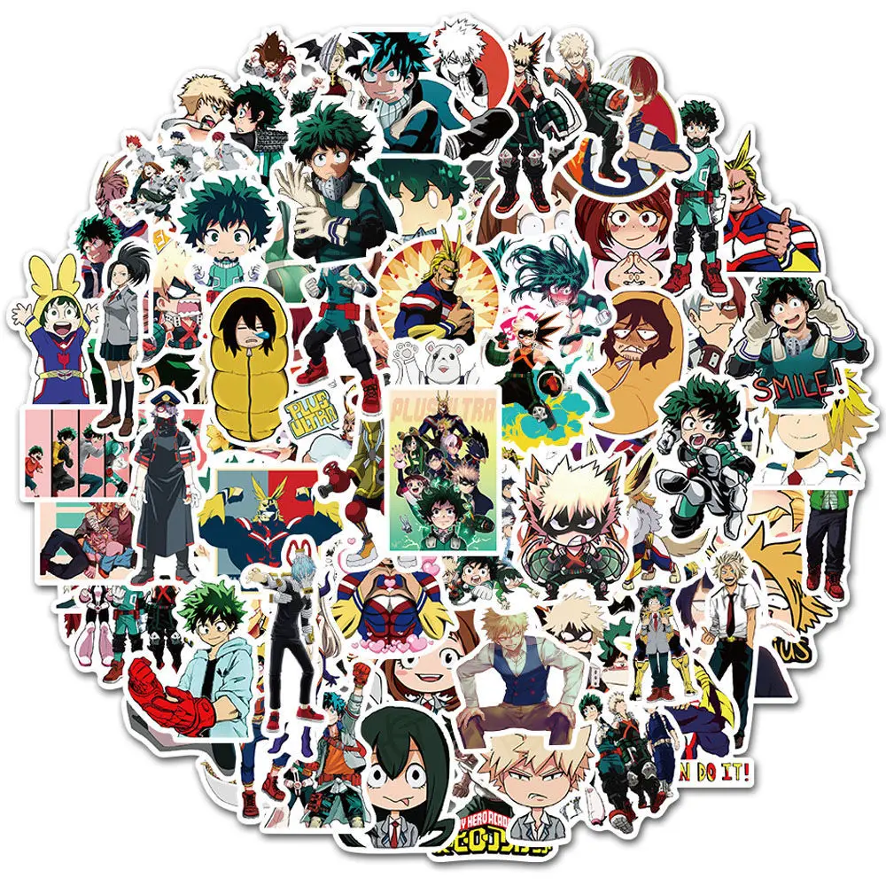 10/50/100pcs My Hero Academia Anime Stickers For Laptop Guitar Skateboard Izuku Midoriya Might Boku No Hero Academia Character
10/50/100pcs My Hero Academia Anime Stickers For Laptop Guitar Skateboard Izuku Midoriya Might Boku No Hero Academia Character