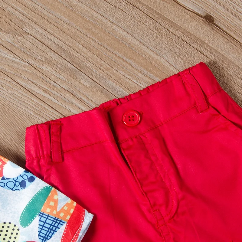 2pcs/set Baby Boys Set Letter Short Sleeve Lapel Shirt + Solid Color Shorts Set Two Piece Clothing Set Drop
2pcs/set Baby Boys Set Letter Short Sleeve Lapel Shirt + Solid Color Shorts Set Two Piece Clothing Set Drop