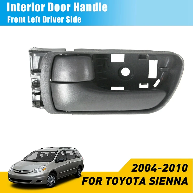 Для 2004-2010 Toyota Sienna внутренняя дверная ручка передняя левая сторона водителя серый 69206-AE010-B1
Для 2004-2010 Toyota Sienna внутренняя дверная ручка передняя левая сторона водителя серый 69206-AE010-B1