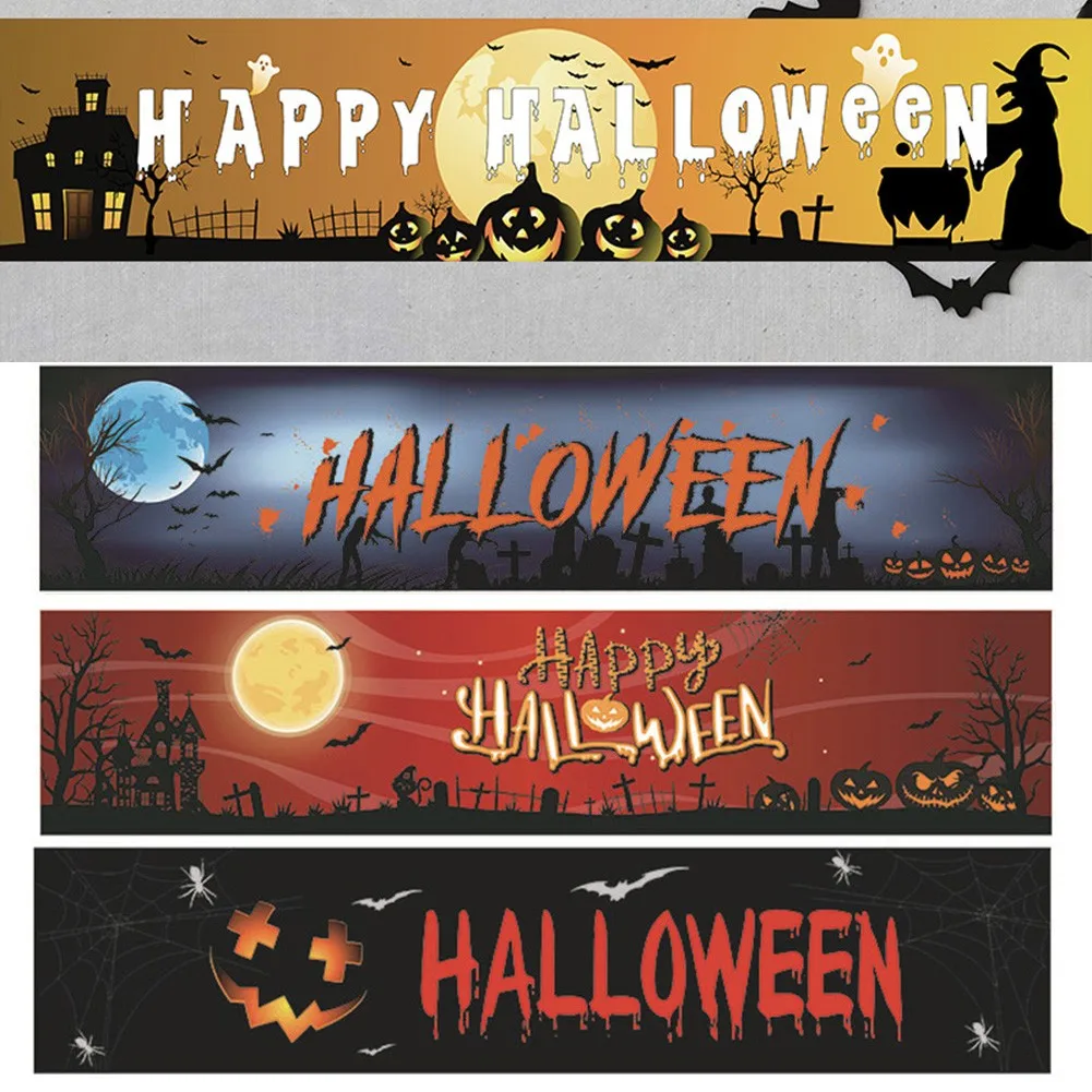 40x180cm/15.75x70.86in Halloween Banner Pull Flag Party Celebrate Foldable Hanging Home Outdoor DIY Decorations
40x180cm/15.75x70.86in Halloween Banner Pull Flag Party Celebrate Foldable Hanging Home Outdoor DIY Decorations