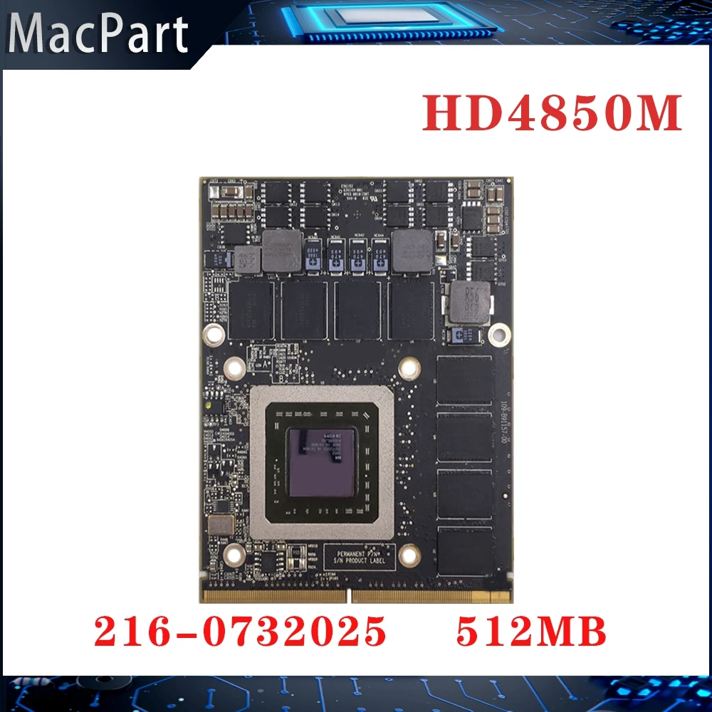 

Original Radeon HD4850M HD4850 512MB For Apple iMac 27" A1312 216-0732019 109-B91157-00 Video Graphics Card Test OK