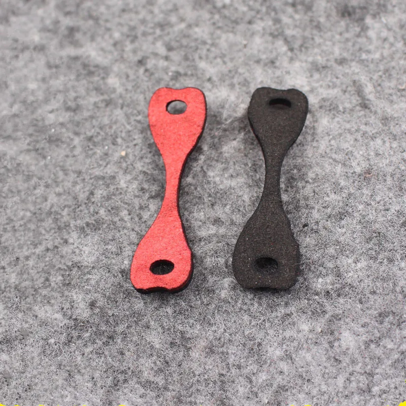 50pcs Microfiber Leather Fishing Slingshot Pouches Black Red Outdoor Hunting Shooting Fish Sling Shots Catapults Replacements | Спорт и
