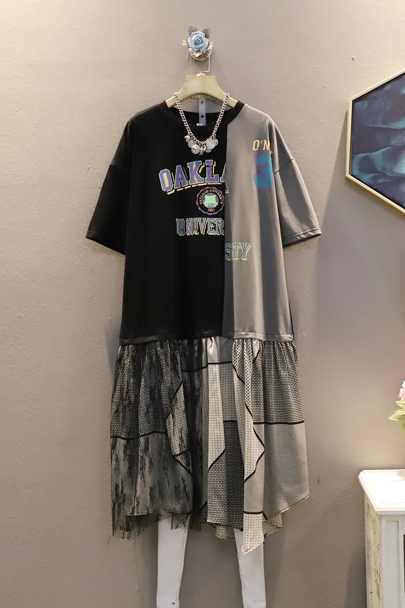 QING MO 2021 Summer Newest Women Letter Printed Dress Women Patchwork Dress Female Vintage Loose Dress ZQY7130
QING MO 2021 Summer Newest Women Letter Printed Dress Women Patchwork Dress Female Vintage Loose Dress ZQY7130