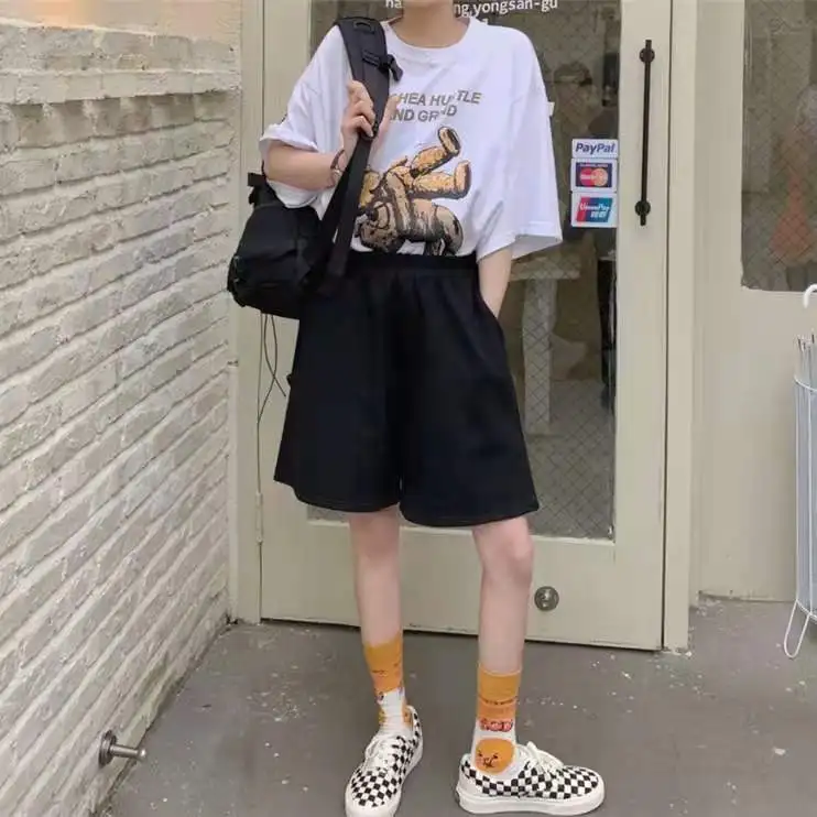 Shorts Women Summer Loose Solid Embroidery Wide-leg Knee-length Harajuku Casual Simple Ins Trendy All-match Students
Shorts Women Summer Loose Solid Embroidery Wide-leg Knee-length Harajuku Casual Simple Ins Trendy All-match Students