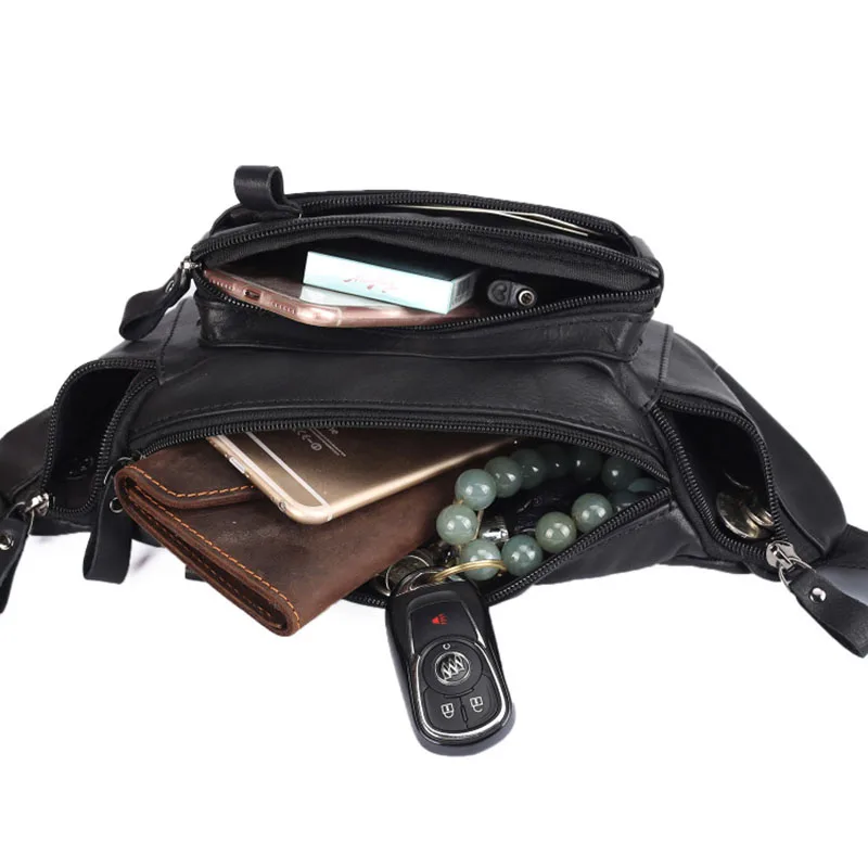 Super Soft Genuine Leather Men Waist Belt Fanny Bag Crossbody Shoulder Bags Casual Style Men's Chest Pack Functional
Super Soft Genuine Leather Men Waist Belt Fanny Bag Crossbody Shoulder Bags Casual Style Men's Chest Pack Functional