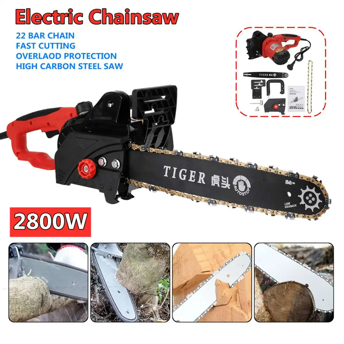 2800W Electric Chain Saw 220V Semi-automatic Injection Electric Chainsaw Electric Saw Woodworking Machinery Power Garden Tools
2800W Electric Chain Saw 220V Semi-automatic Injection Electric Chainsaw Electric Saw Woodworking Machinery Power Garden Tools