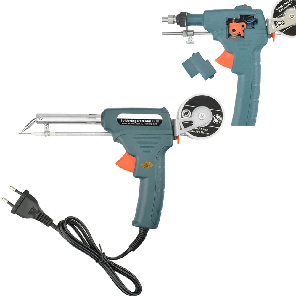 220V 60W Electric Soldering Iron Kit Internal Heating Handheld Automatically Send Tin Welding Station Repair Tool with Switch (E
220V 60W Electric Soldering Iron Kit Internal Heating Handheld Automatically Send Tin Welding Station Repair Tool with Switch (E