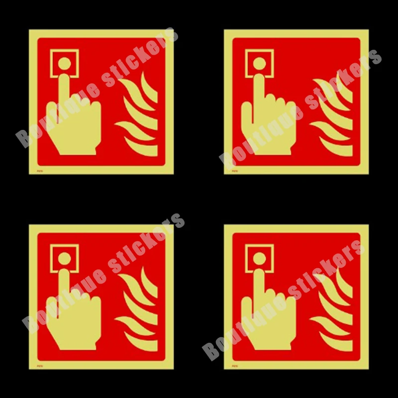4X Fire Alarm Call Point Photoluminescent Stickers High-quality Hot-selling Decals Practical Remind Everyone PVC Vinyl
4X Fire Alarm Call Point Photoluminescent Stickers High-quality Hot-selling Decals Practical Remind Everyone PVC Vinyl