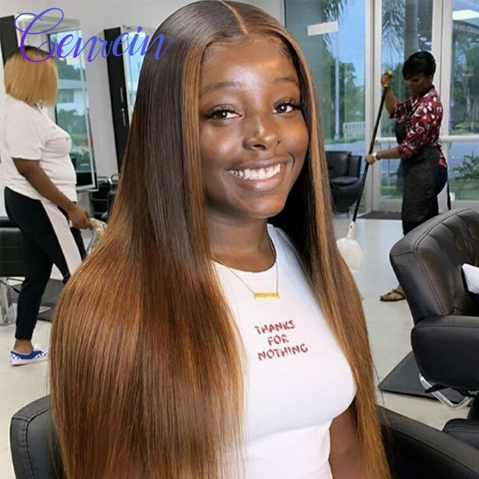 Genrein Ombre 4/30 Color 13X4 13x6 Straight Lace Front Wig Brazilian Colored Highlight Lace Front Human Hair Wig Brown 8''-32''
Genrein Ombre 4/30 Color 13X4 13x6 Straight Lace Front Wig Brazilian Colored Highlight Lace Front Human Hair Wig Brown 8''-32''