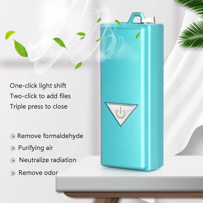 2 Pcs Hanging Neck Air Purifier Stylish Personal Wearable Necklace Mini Portable Negative Ion Air Purifier
2 Pcs Hanging Neck Air Purifier Stylish Personal Wearable Necklace Mini Portable Negative Ion Air Purifier