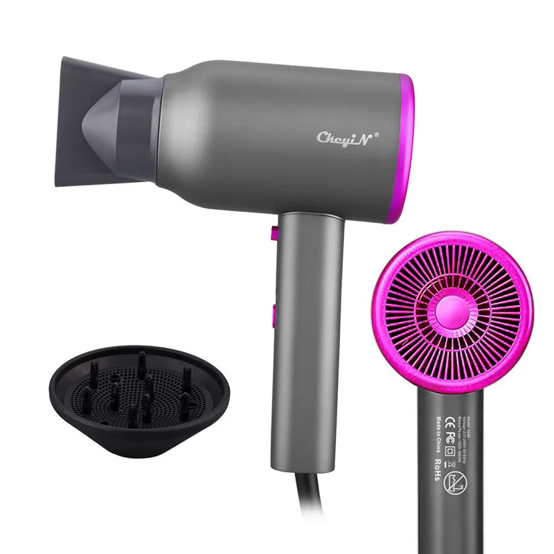 1800W Hot Cold Wind Hair Dryer Professional Negative Ion Below Dryer Low Noise Hair Styling Tool with 2 Concentrator Nozzles
1800W Hot Cold Wind Hair Dryer Professional Negative Ion Below Dryer Low Noise Hair Styling Tool with 2 Concentrator Nozzles