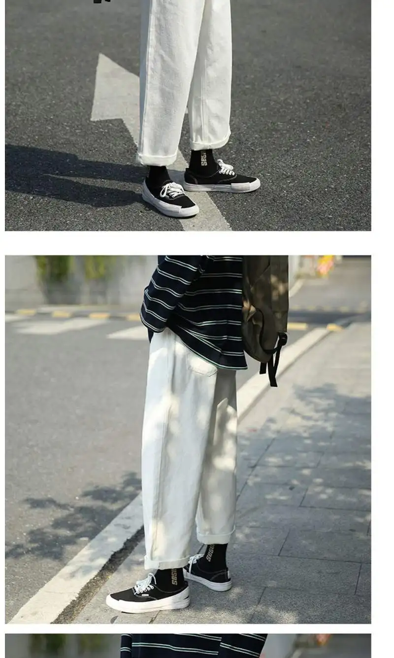 Korean White Streetwear Men Jeans Pants Spring Denim Jeans For Men Fashion Jeans Designer Brand Male Trousers Summer Sweatpants
Korean White Streetwear Men Jeans Pants Spring Denim Jeans For Men Fashion Jeans Designer Brand Male Trousers Summer Sweatpants