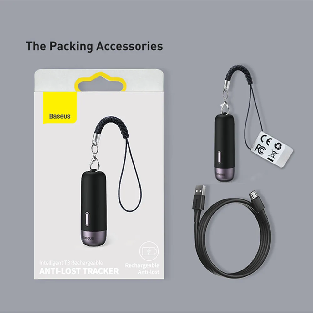 Baseus 2Pcs Intelligent Rechargeable Anti-lost Tracker Wireless Smart Tracker Key Finder Child Bag Wallet Finder Alarm Tag
Baseus 2Pcs Intelligent Rechargeable Anti-lost Tracker Wireless Smart Tracker Key Finder Child Bag Wallet Finder Alarm Tag