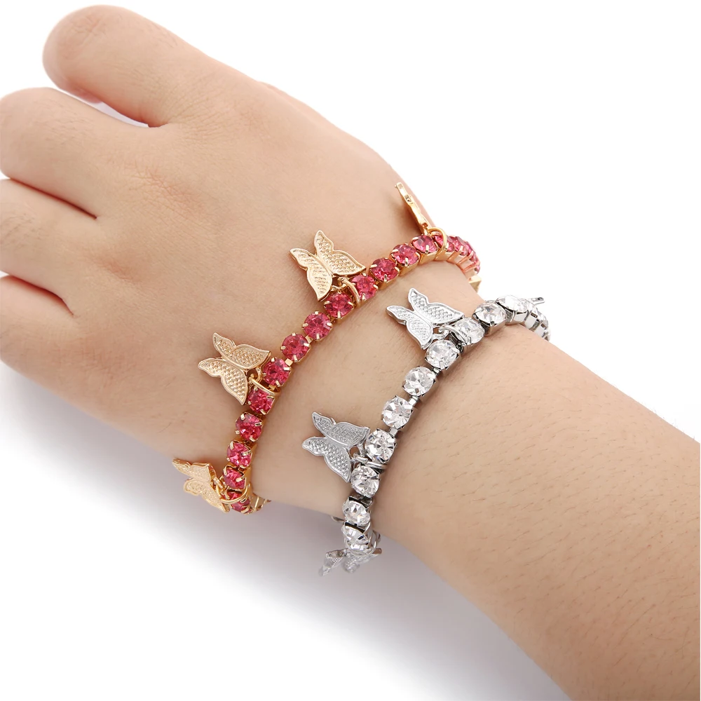Cute Butterfly Bracelet Jewelry girls Shiny rhinestone chain crystal Bracelet for women 2020 Bling Fashion Jewelry Gift
Cute Butterfly Bracelet Jewelry girls Shiny rhinestone chain crystal Bracelet for women 2020 Bling Fashion Jewelry Gift