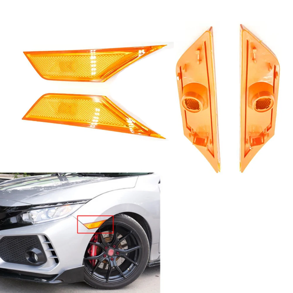 2x LED Side Marker Light Smoked Side Marker Signal Lights Marker Lamp Lens with T10 LED Bulbs For Honda For Civic 2016 2017 2018
2x LED Side Marker Light Smoked Side Marker Signal Lights Marker Lamp Lens with T10 LED Bulbs For Honda For Civic 2016 2017 2018