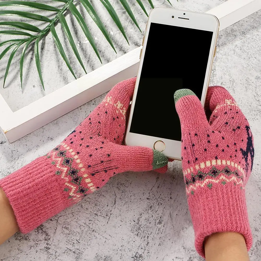 Screen Gloves Women Men Warm Stretch Knit Mittens Imitation Cute Crochet Female Thicken Wool Finger Full B0O1 
Screen Gloves Women Men Warm Stretch Knit Mittens Imitation Cute Crochet Female Thicken Wool Finger Full B0O1