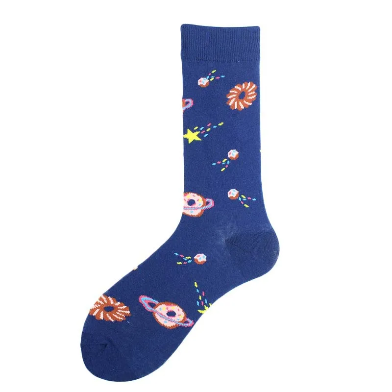 10 Pairs/lot Spaceship Rocket Series Men's Men Women Happy Novelty Art Cotton Socks EUR38-42 Star Rockets And Astronauts 
10 Pairs/lot Spaceship Rocket Series Men's Men Women Happy Novelty Art Cotton Socks EUR38-42 Star Rockets And Astronauts