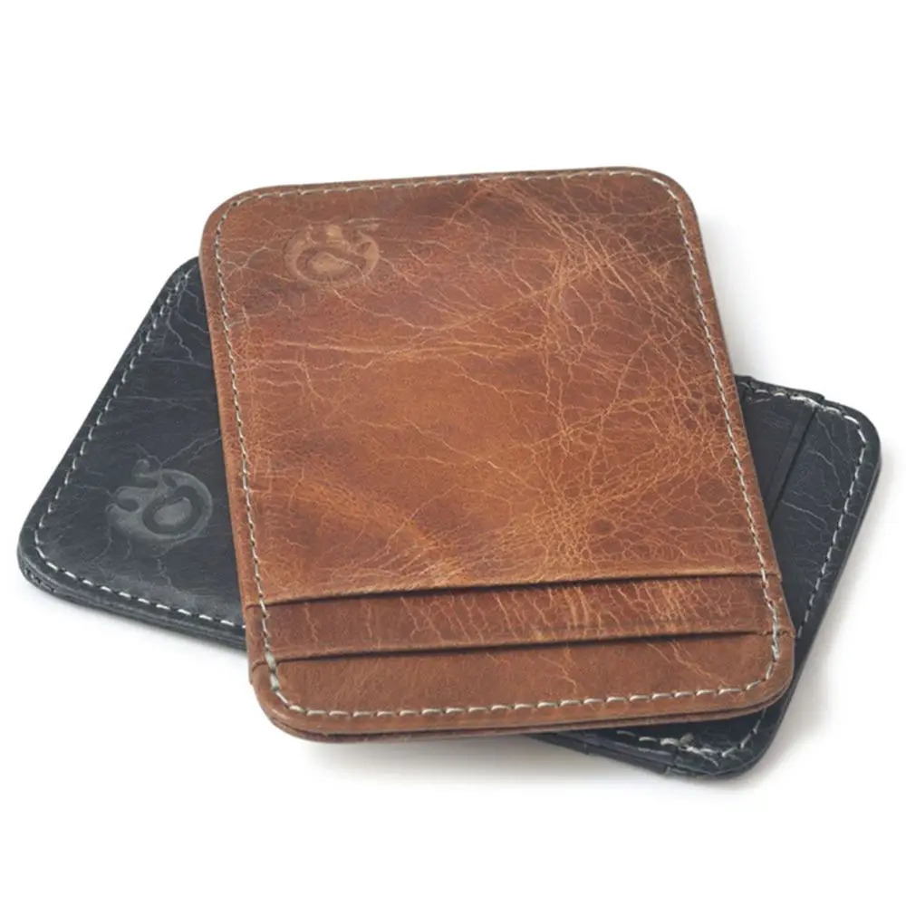 Retro 100% Real Leather Convenient Id Pocket Bank Credit Card Case Thin Card Wallet Men Cash Cards Pack Bus Card Holder Purse
Retro 100% Real Leather Convenient Id Pocket Bank Credit Card Case Thin Card Wallet Men Cash Cards Pack Bus Card Holder Purse