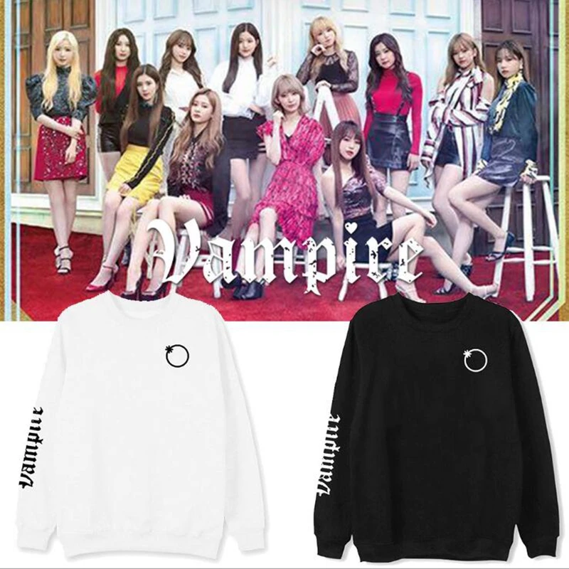2019 New Album IZONE Vampire Kpop Round Collar Sweatshirt Harajuku Fashion Women/men High Street Sweatshirt
2019 New Album IZONE Vampire Kpop Round Collar Sweatshirt Harajuku Fashion Women/men High Street Sweatshirt